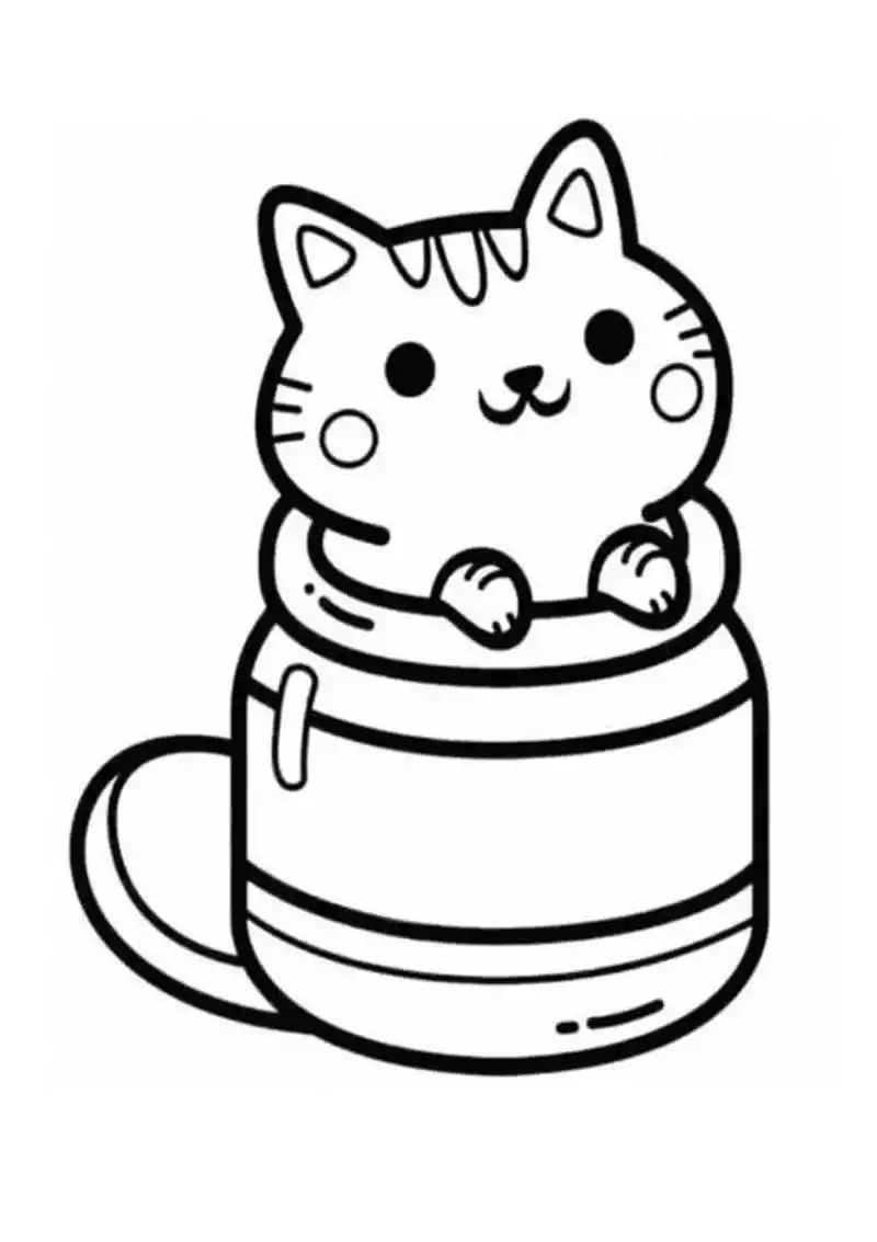 各种可爱动物涂色简笔画