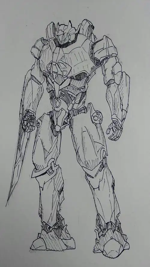 环太平洋英勇保护者简笔画