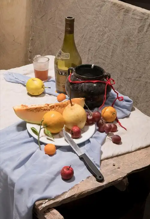 色彩静物写生照片