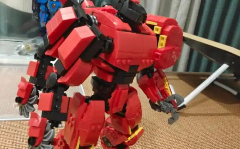 乐高moc机甲环太平洋暴风赤红2.