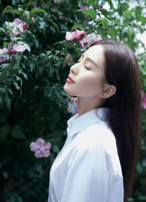 刘诗诗气质##刘诗诗白衬衫造型