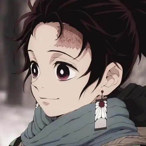 鬼灭之刃炭治郎头像拔刀