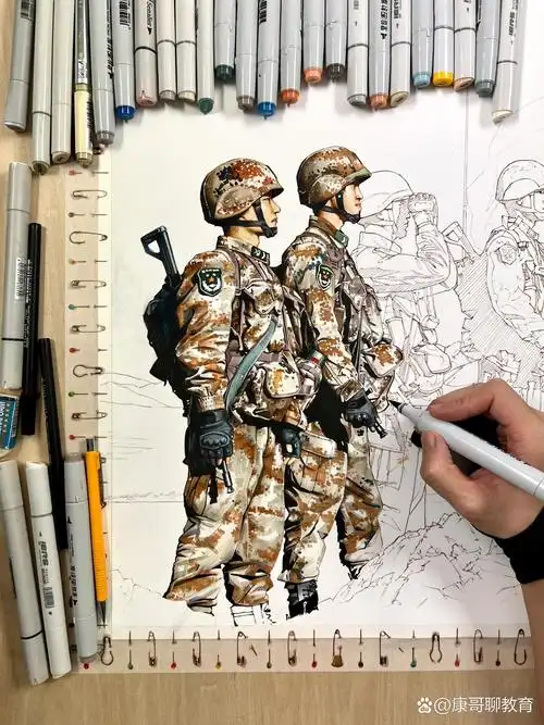 这么多人喜欢看我画兵哥哥呢吗😂😂