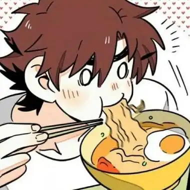 高清超火呆萌可爱的干饭情头动漫图片情侣头像图片