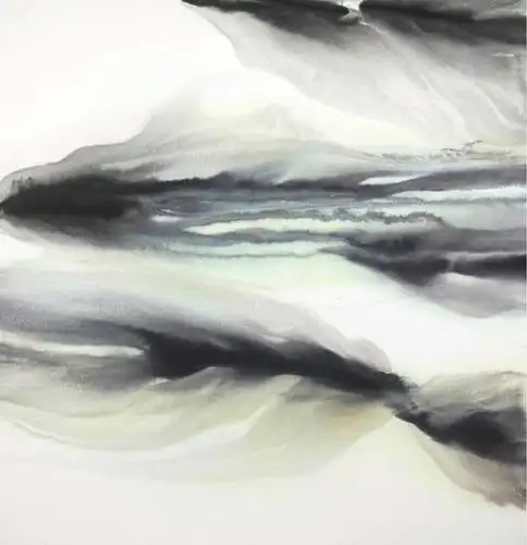 艺术家吴少英抽象水墨作品