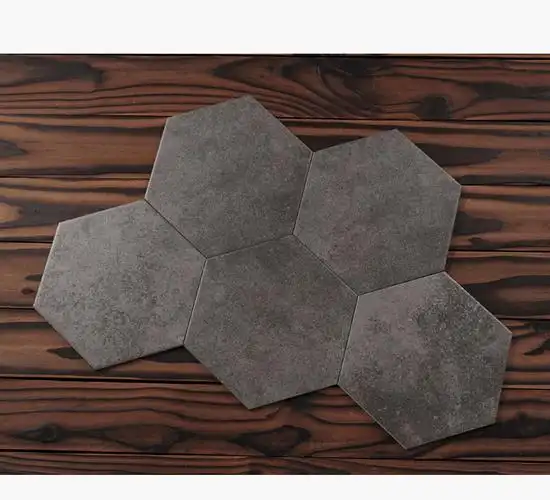 loft小六角水泥砖花砖地砖客厅仿古砖酒吧店铺背景墙瓷砖壹德壹