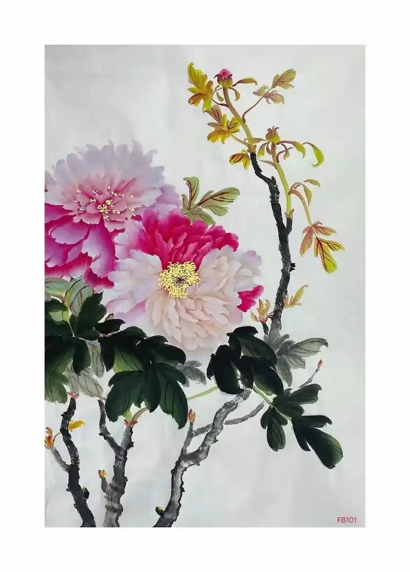 花开富贵#牡丹花 #写意花鸟 #国画  - 抖音