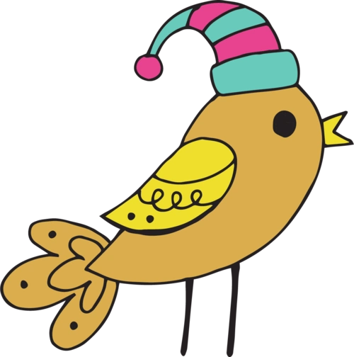 黄色小鸟圣诞节装饰卡通小鸟