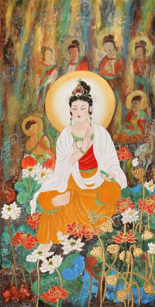 工细雅秀,庄严慈悲,妙林居士观音像作品欣赏(高清)