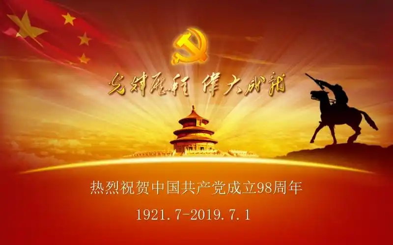 精美动态建党节ppt模板ppt