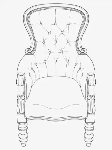 关键词  欧式家具家居用品家具座椅素描简笔画声明 觅元素