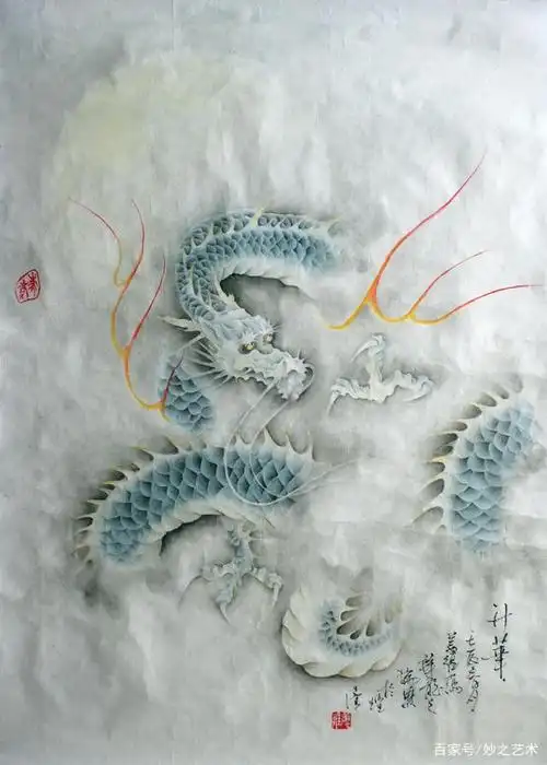 龙行天下—姜维画龙作品