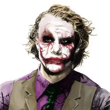 希斯莱杰小丑高清头像图片_www.qqtu8.com