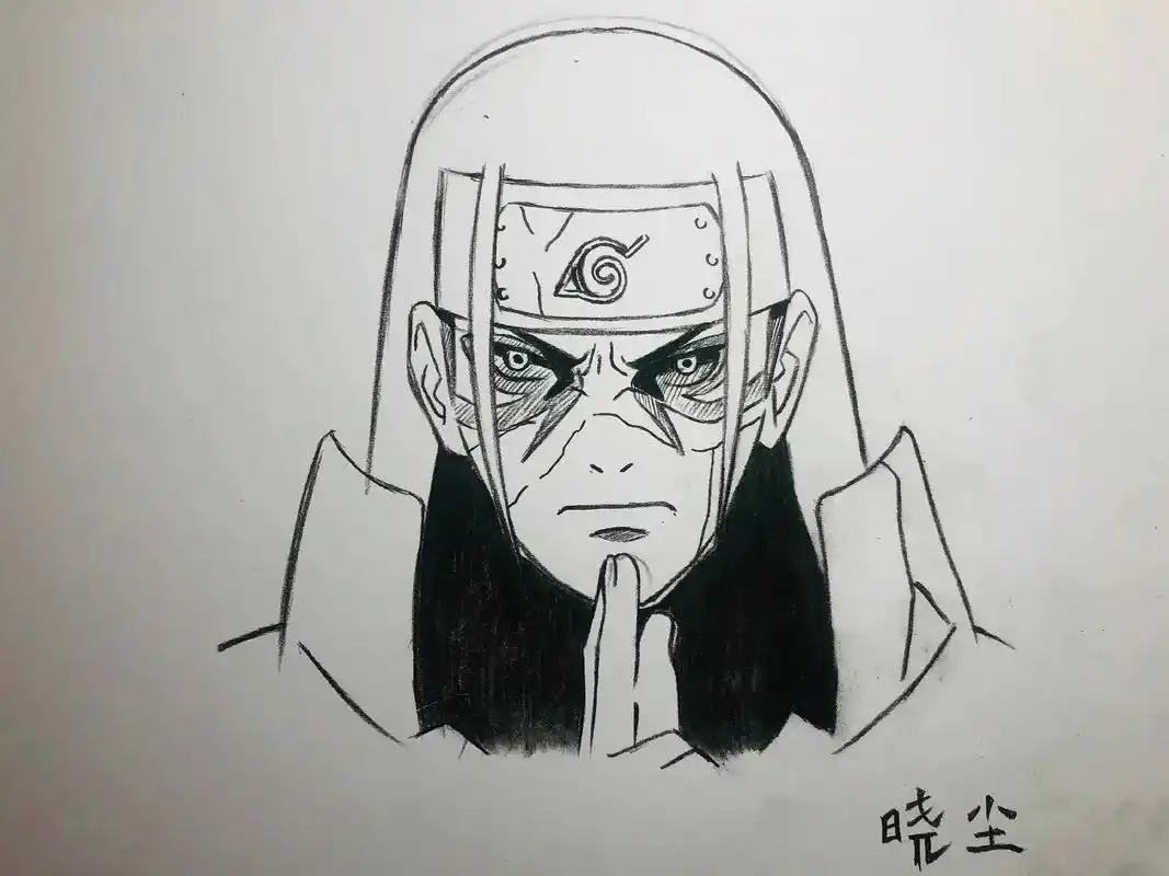 千手柱间 _  秽土转生 六道之下第一人 #手绘 #火影手绘 - 抖音