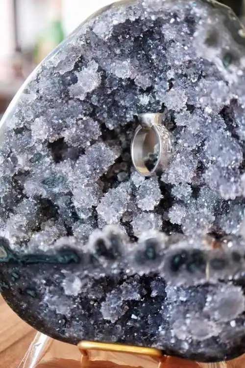 捷克陨石铂金戒,于源头合一,便是与爱合一