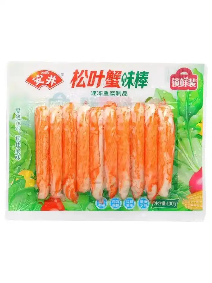 安井锁鲜新品到货安井松叶蟹味棒香软柔韧可撕条,丝丝分明, - 抖音