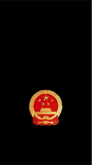《抖音》黑底国徽图片