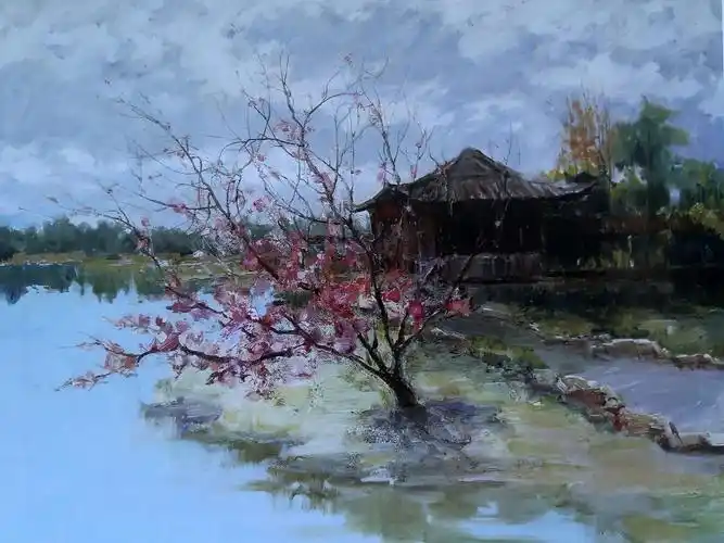 杨立竹 (油画)《春光灿烂瘦西湖》