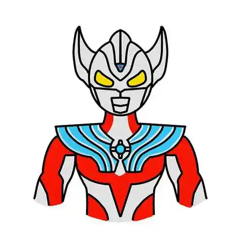 泰迦奥特曼简笔画步骤图片