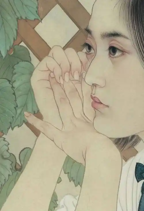原创何家英笔下的少女处处透着淡雅的稚嫩之气又具有东方人的独特神韵