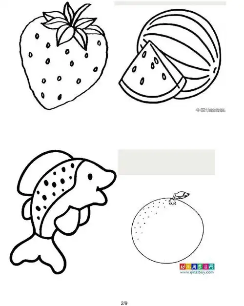 适合幼儿涂色的简笔画30张_第3页