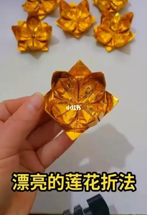 漂亮的莲花折法