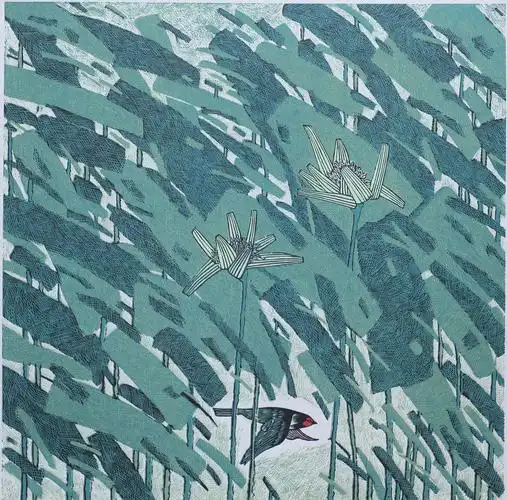 铁道兵版画家姜琳《花卉系列》作品选欣赏