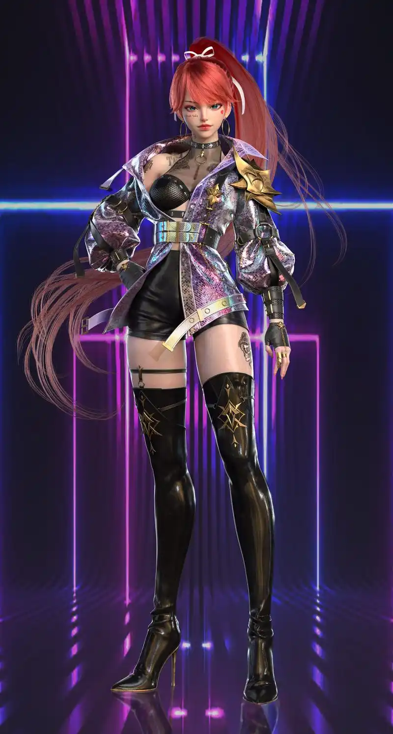 不错的一组3d人物建模作品!造型漂亮细节到位