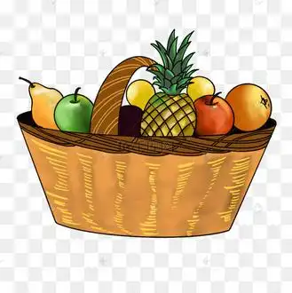 水果店水果篮剪贴画