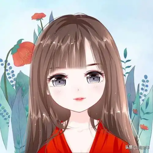 这组手绘微信头像,采用对头部放大,大眼睛,小拳拳,动物卡通兔,卖萌猫