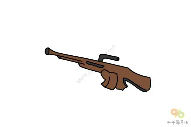 教你画枪的简笔画小小军事迷简笔画