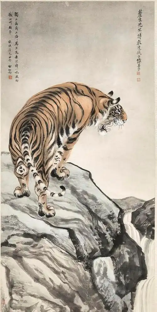 老虎为什么叫山君,老虎的美称是什么(故宫藏虎:踞岩见神威)