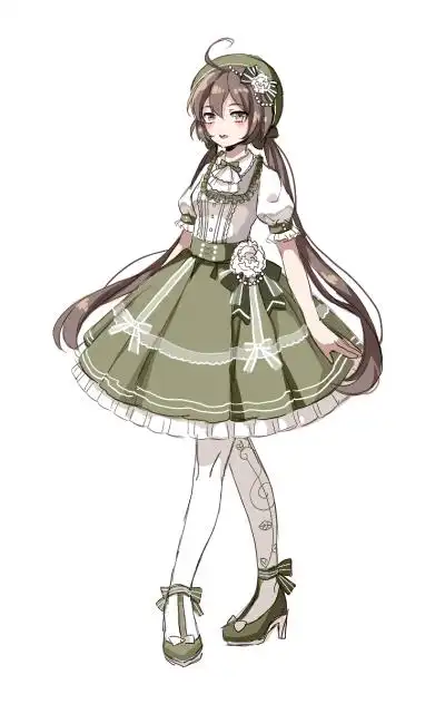 动漫人设 二次元二次元女神人设游戏原画人物立绘人设设定原画动漫二