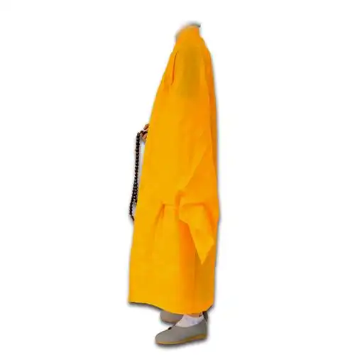 佛教服装僧衣五佛帽法海帽西游记道具黄衣服唐僧袈裟 黄海青黄袍
