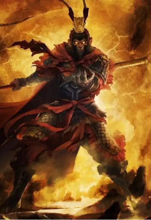 霸气孙悟空简笔画 第1页