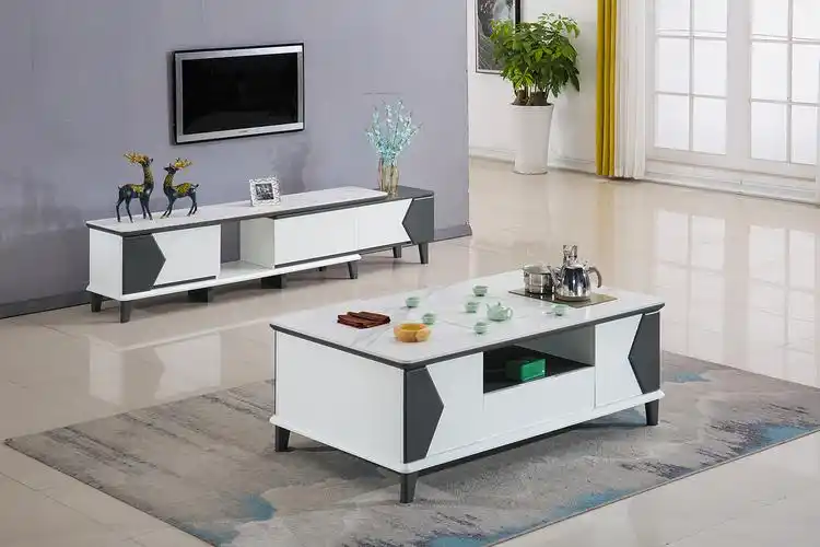 轻奢功夫茶几带凳子简约客厅烧水壶一体家用茶台现代办公岩板茶几