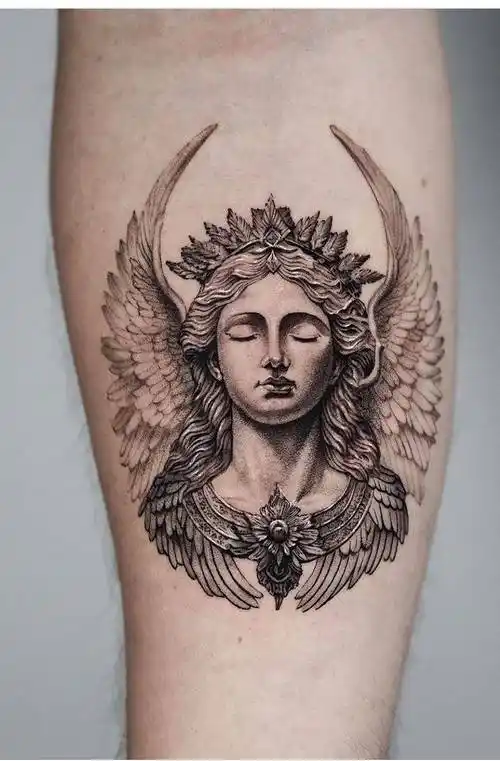 上海纹身店,浦东由龙纹身工作室 天使纹身图案分享_位置_守护_胸口