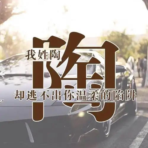 用你的姓氏做微信头像太美了有你的姓氏吗