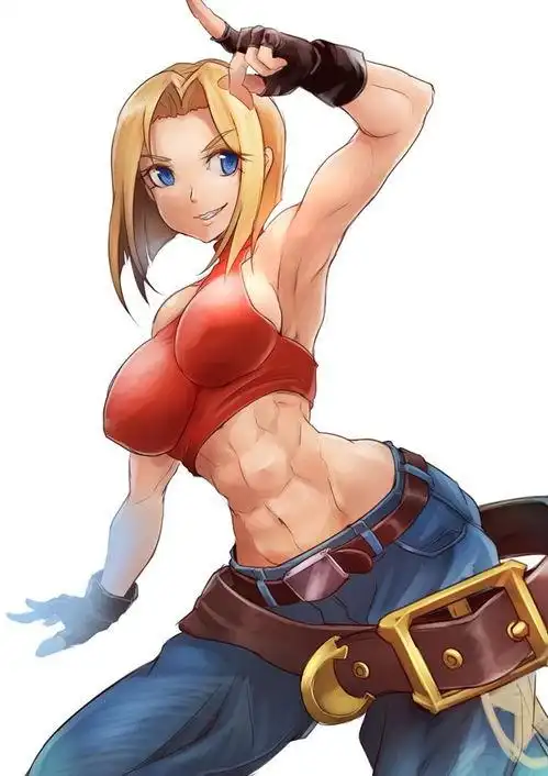 9个动画肌肉女,从女绿巨人到哪吒,力量与美貌并存健身手机壁纸 卡通版