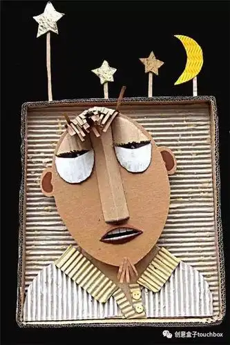 完全惊讶了,没想到废纸箱做成娃娃这么好看