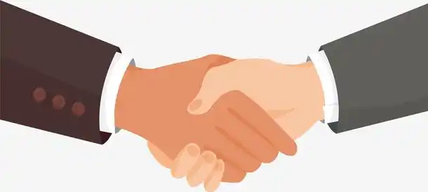 商务友好合作握手