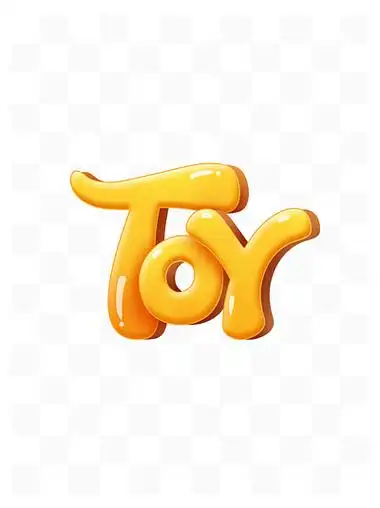 卡通可爱立体浮雕toy玩具英文艺术字设计