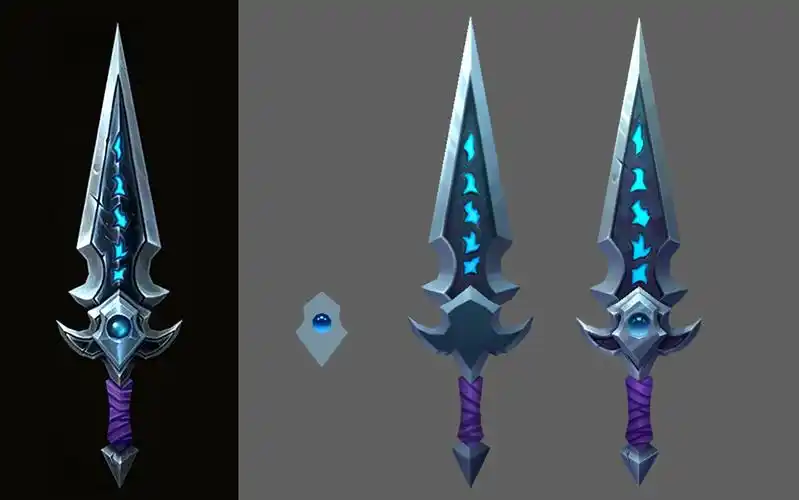 【3dmax】新手入门简单武器匕首模型制作详细教程,3d游戏建模_哔哩