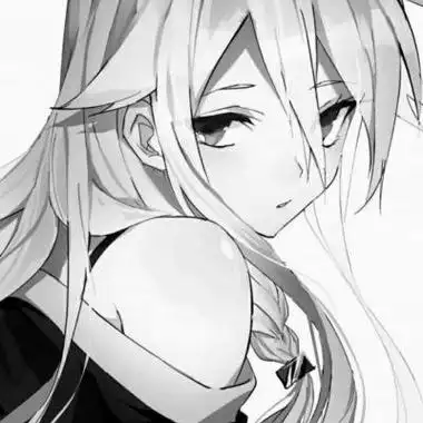 黑白ins风动漫女头我不知道爱是女生头像