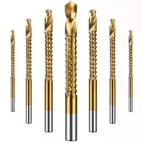 麻花钻头套装多功能合金属专用转头木工电钻头高速钢打孔拉槽锯齿