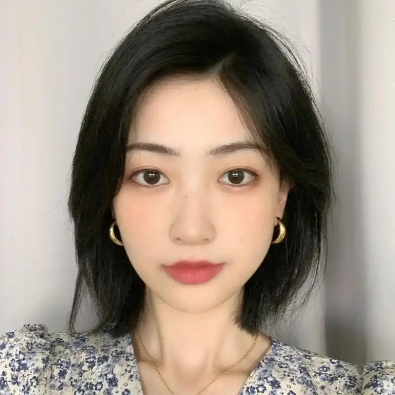 适合圆脸方脸剪的女生短发发型 清爽又减龄 这款锁骨发适合所有女生