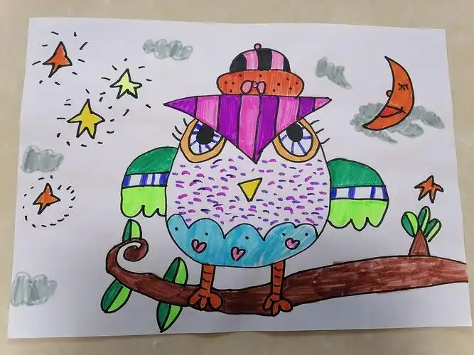 陈梓晴一年级寒假画画锦集