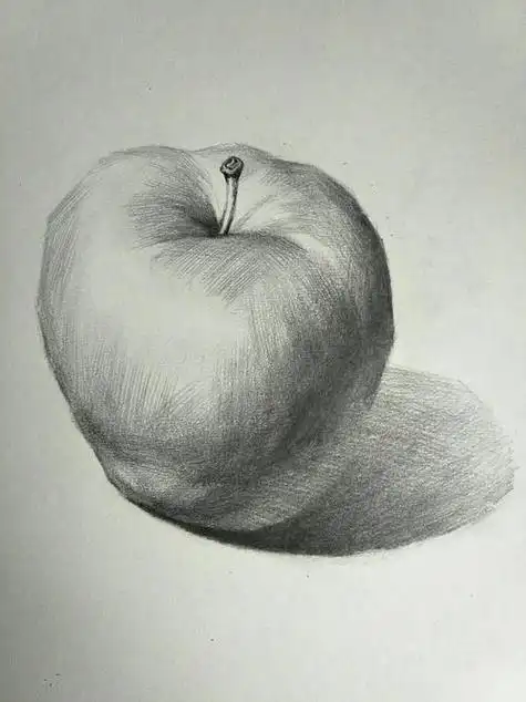 画苹果图片大全小学生画的机器人素描画作品素描画作品08以前的素描画