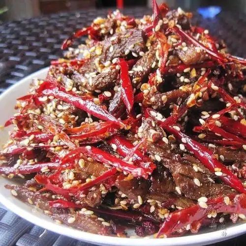 百草味肉脯麻辣牛肉100g休闲零食特产食品麻辣味牛肉干蜀香小吃袋装