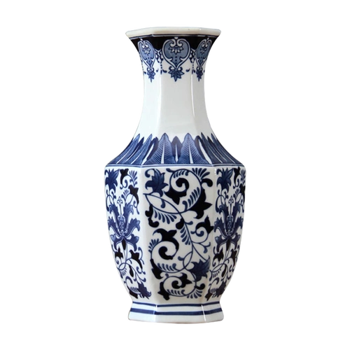 陶瓷摆件花瓶青花瓷花插摆设工艺品家居储物罐新中式花瓶